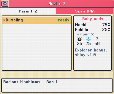 The Love Lab showing the baby odds